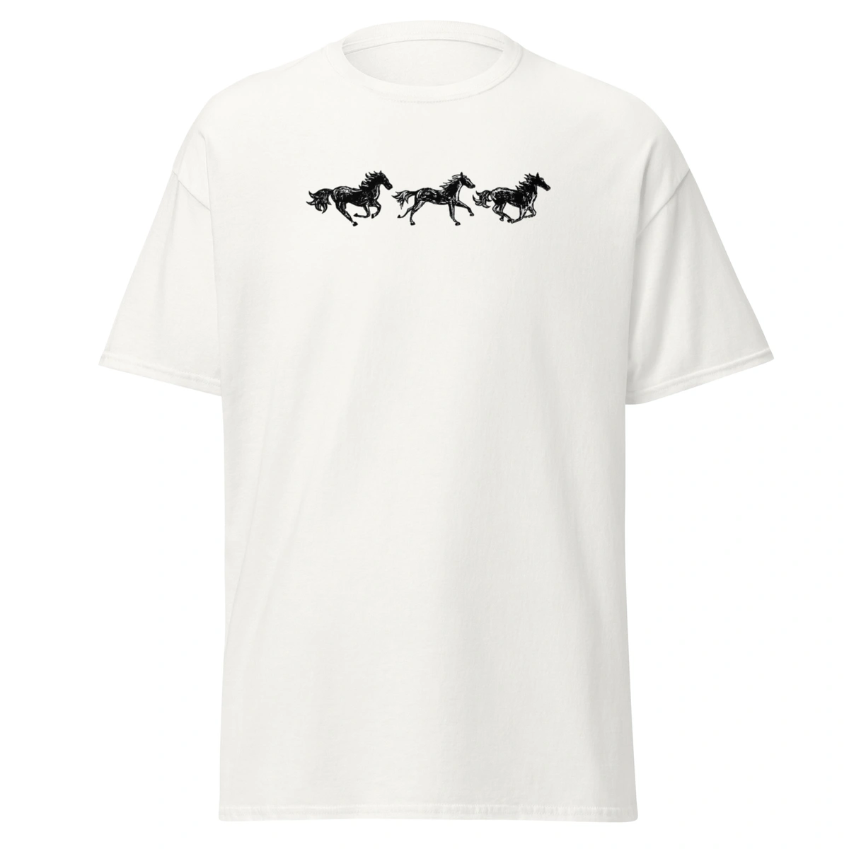 Camisa Feminina Baby Look Horse