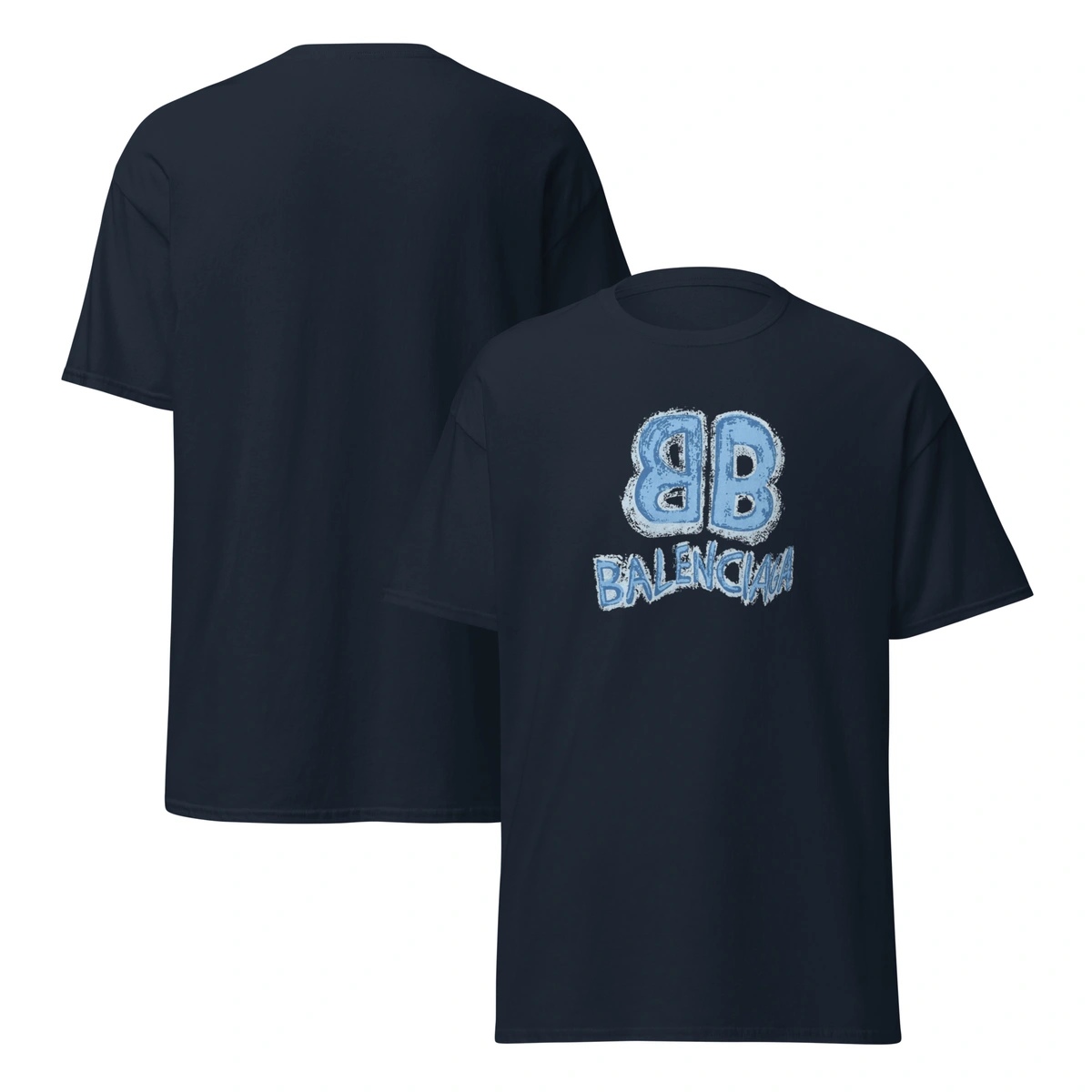 Camiseta Masculina Balenciaga Blue Edition - Imagem 11
