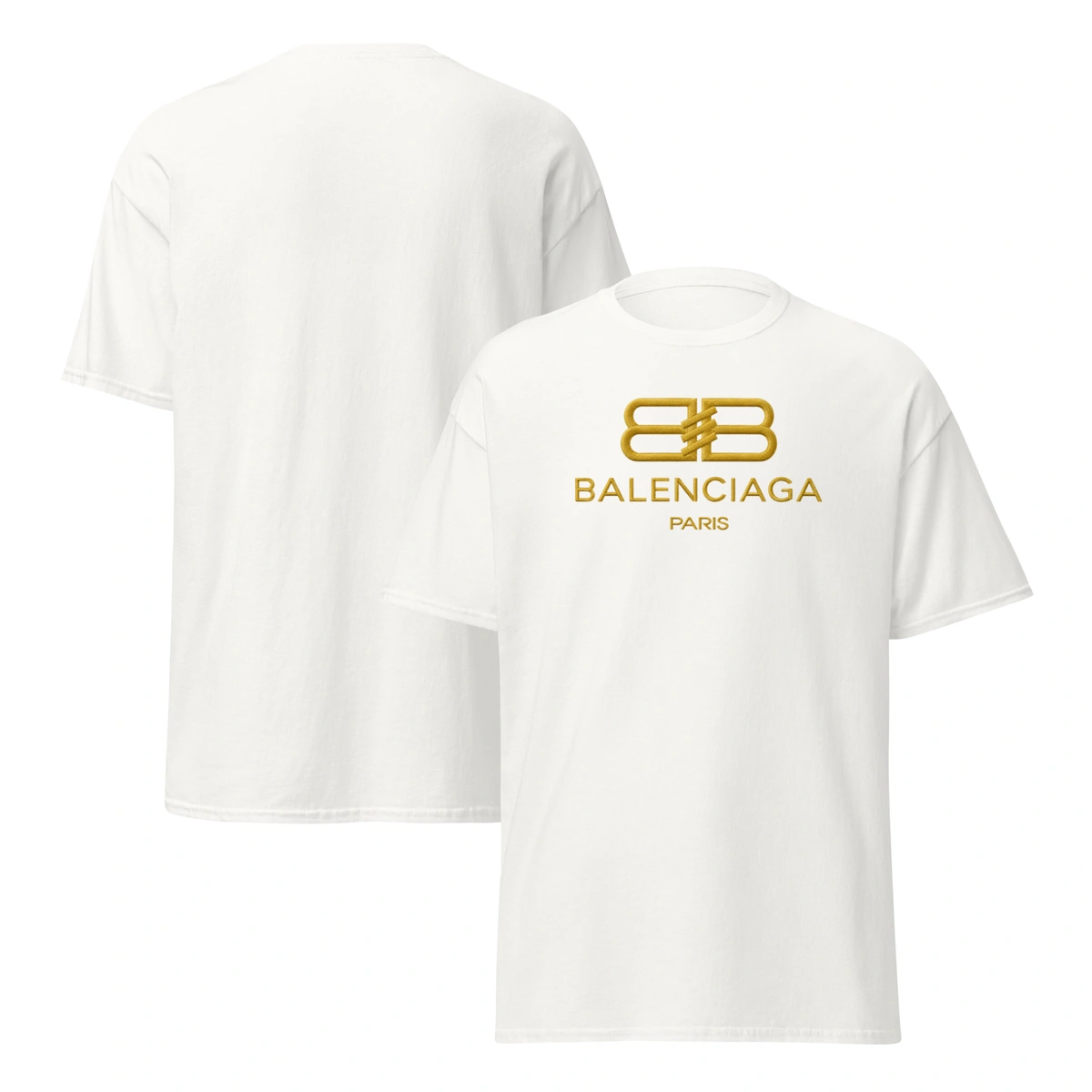 Camiseta Masculina Balenciaga Gold - Imagem 29