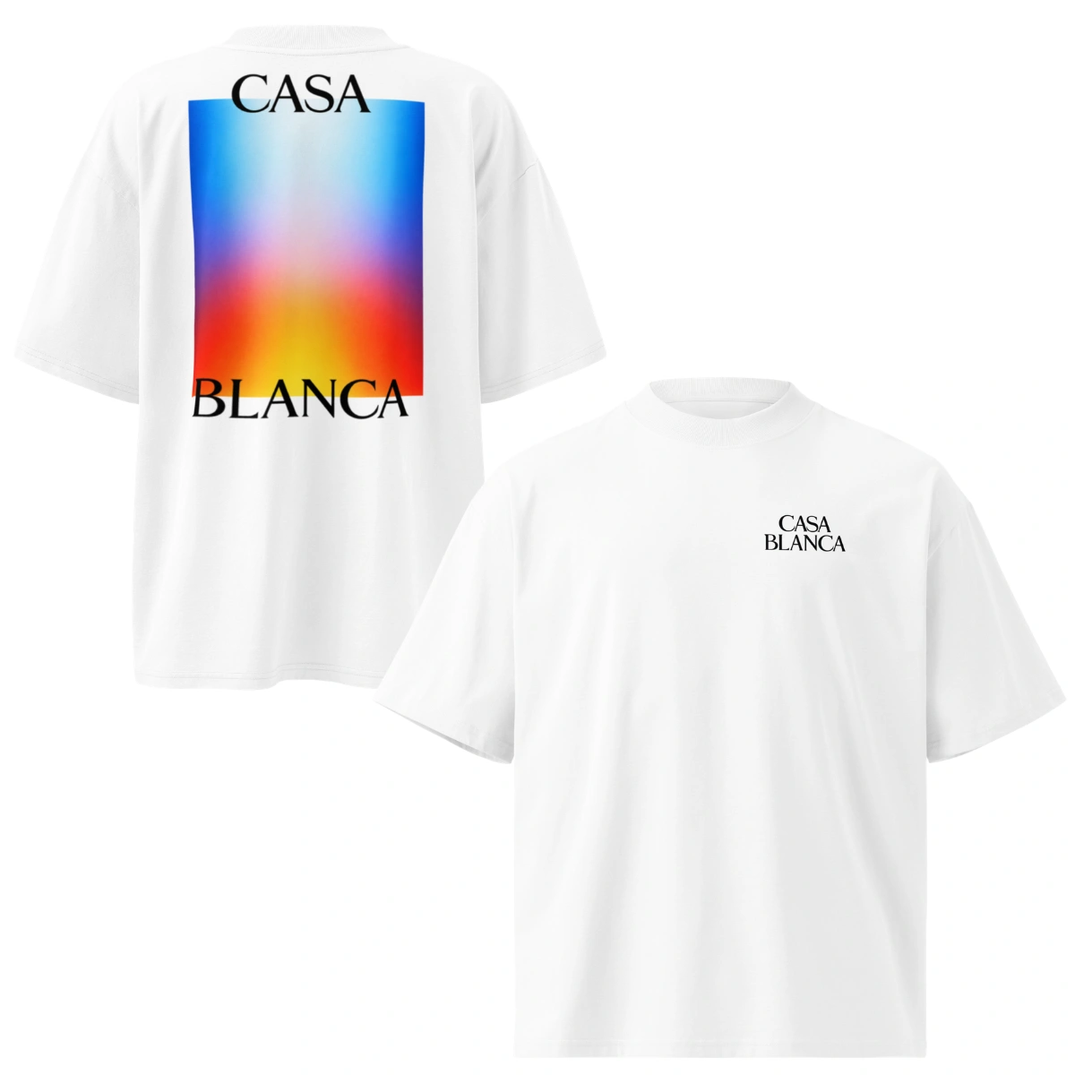 Camiseta Masculina Oversized Casa Blanca Aura