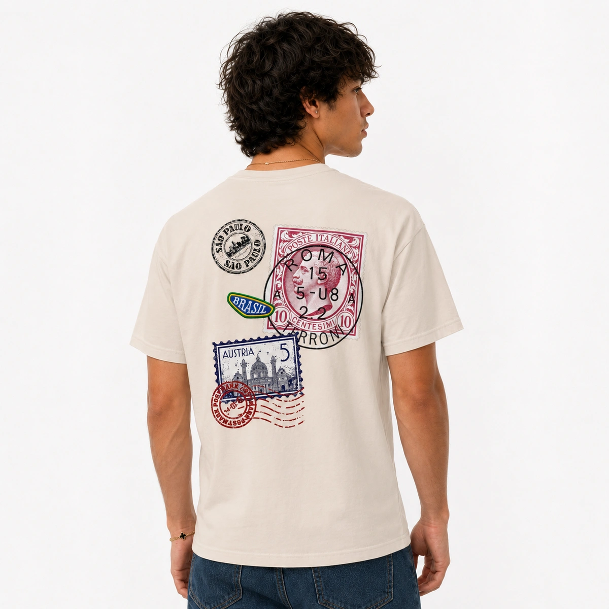 Camiseta Masculina Cartão Postal - Imagem 29
