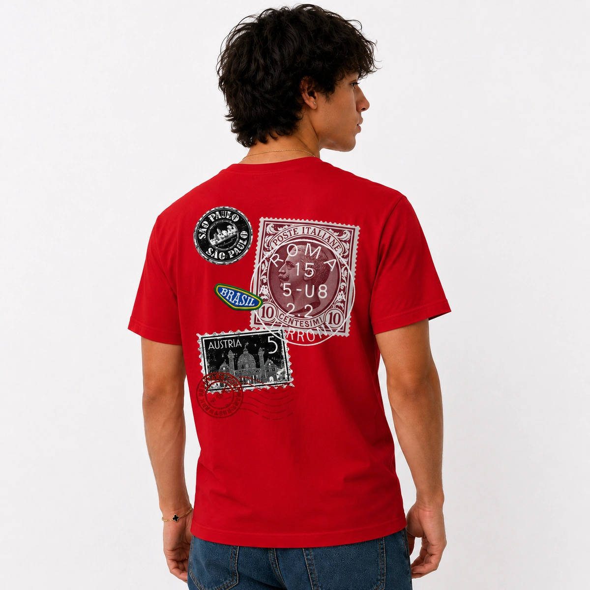 Camiseta Masculina Cartão Postal - Imagem 23
