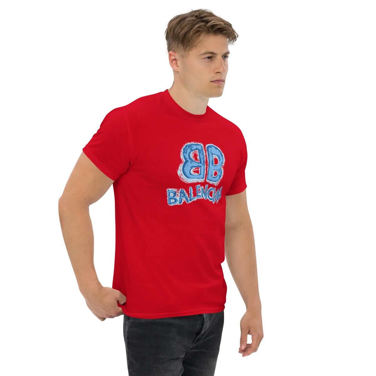 Camiseta Masculina Balenciaga Blue Edition - Imagem 18