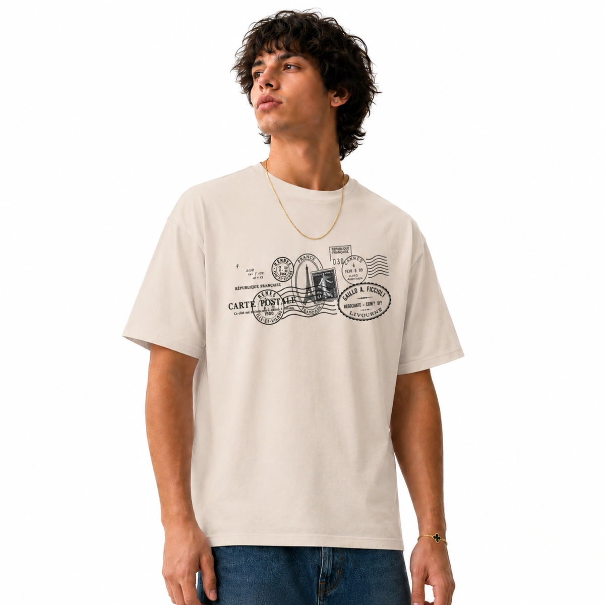 Camiseta Masculina Cartão Postal - Imagem 30