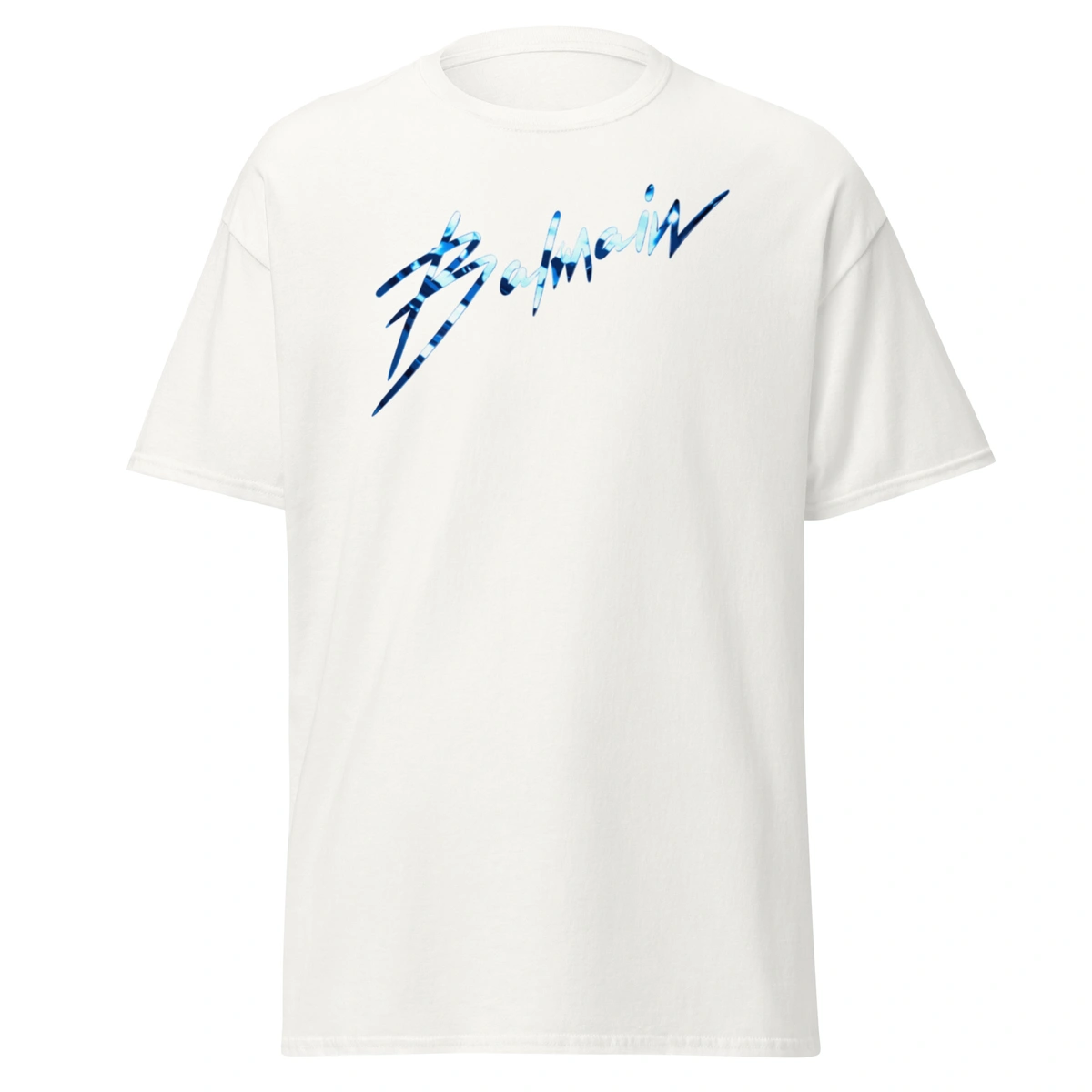 Camiseta Masculina Balmain Ice Blue