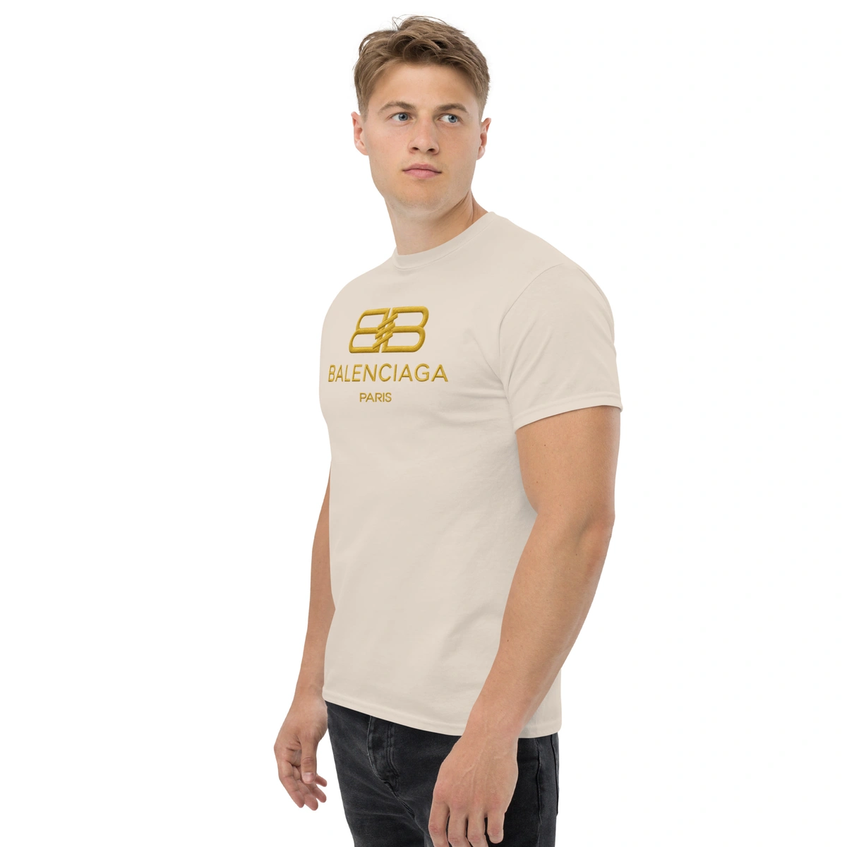Camiseta Masculina Balenciaga Gold - Imagem 24