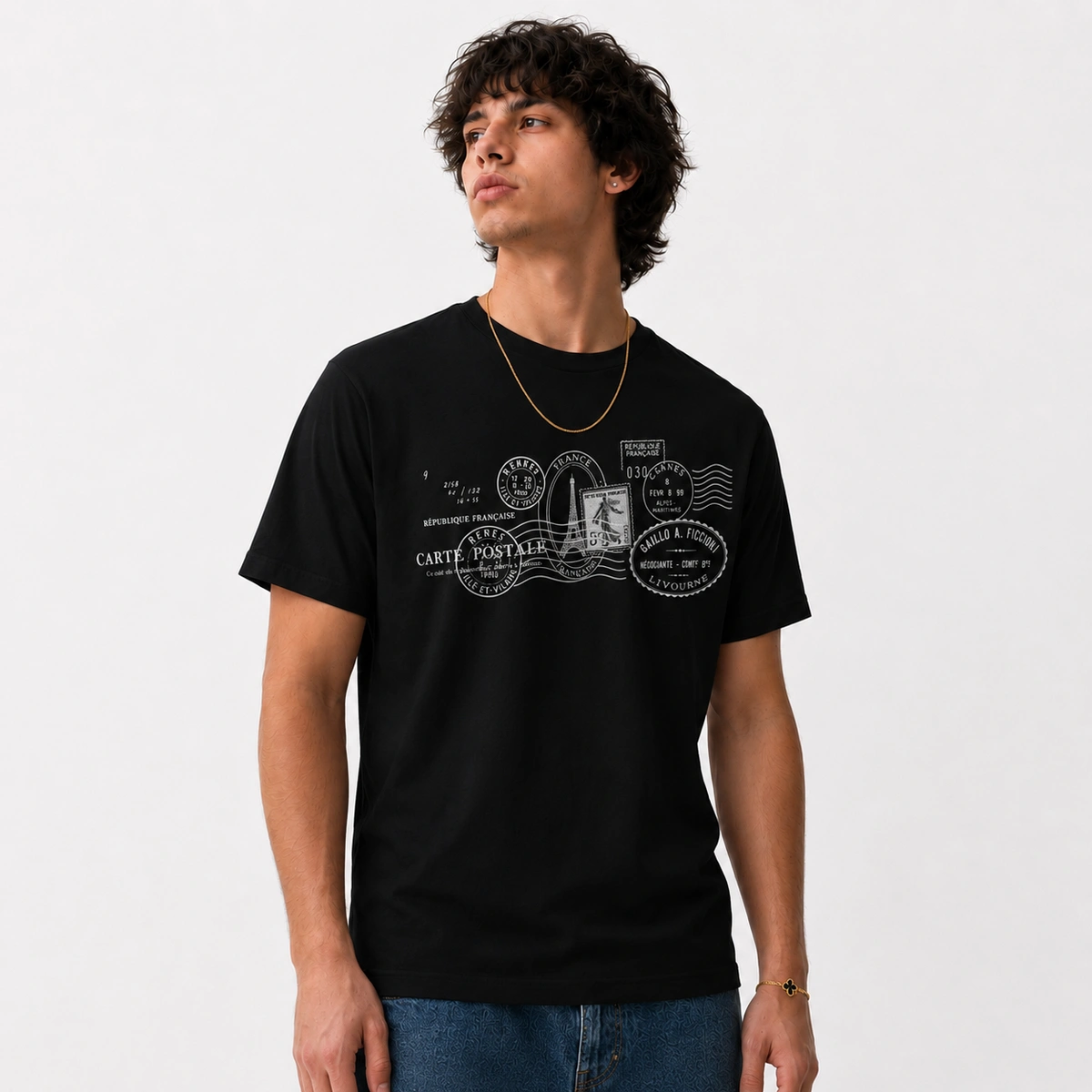 Camiseta Masculina Cartão Postal - Imagem 18