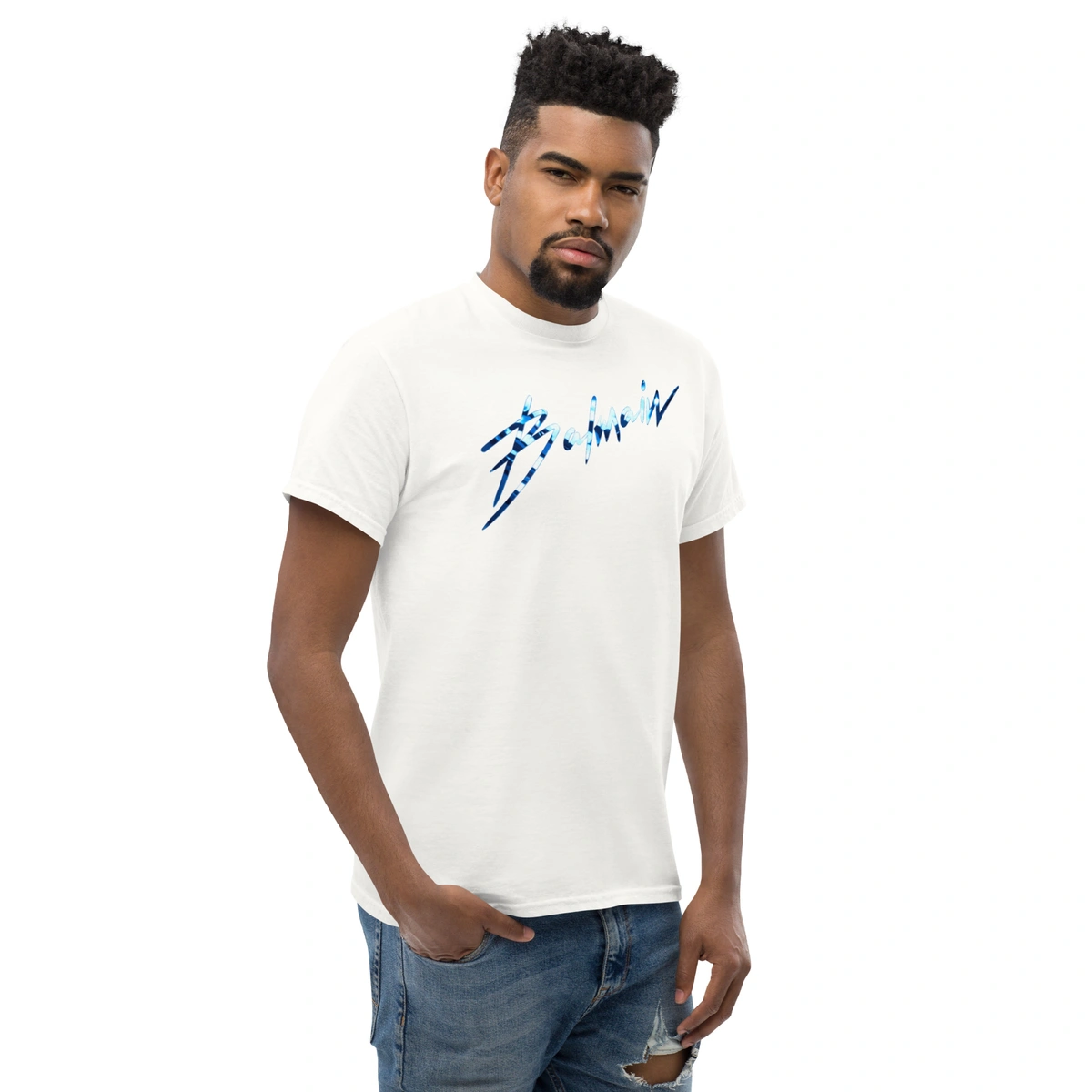 Camiseta Masculina Balmain Ice Blue - Imagem 6